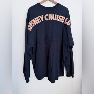 Disney Cruise Line Wish navy blue Authentic Spirit Jersey Long Sleeve XXL